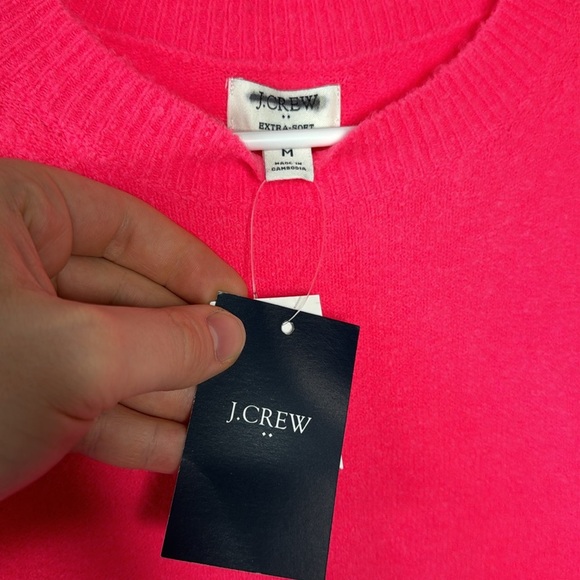 J. Crew Factory Crewneck sweater in extra-soft yarn in Purple Sapphire - Picture 6 of 11